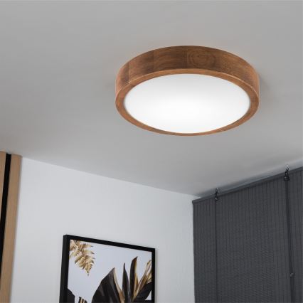 Brilagi - LED Plafonjera CARVALHO SLIM 1xE27/60W/230V hrast pr. 27 cm