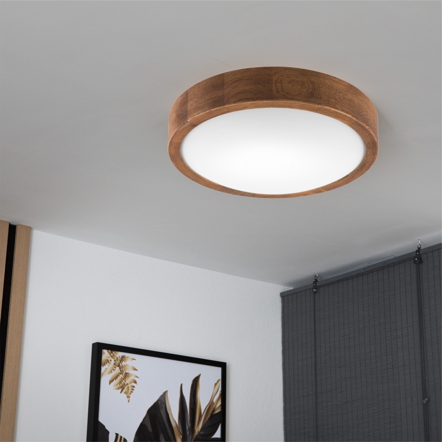 Brilagi - LED Plafonjera CARVALHO SLIM 1xE27/60W/230V hrast pr. 27 cm