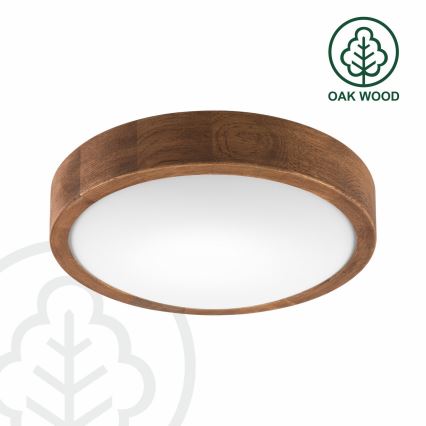 Brilagi - LED Plafonjera CARVALHO SLIM 1xE27/60W/230V hrast pr. 27 cm