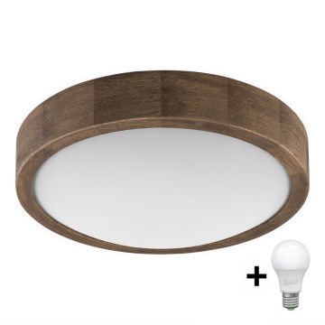 Brilagi - LED Plafonjera CARVALHO SLIM 1xE27/60W/230V hrast pr. 27 cm