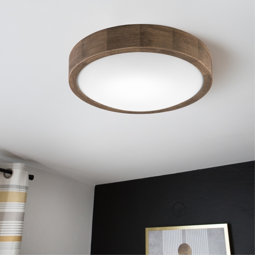 Brilagi - LED Plafonjera CARVALHO SLIM 1xE27/60W/230V hrast pr. 27 cm