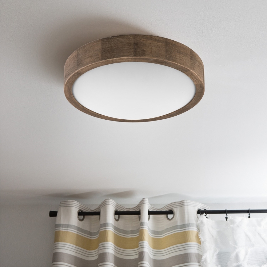 Brilagi - LED Plafonjera CARVALHO SLIM 1xE27/60W/230V hrast pr. 27 cm