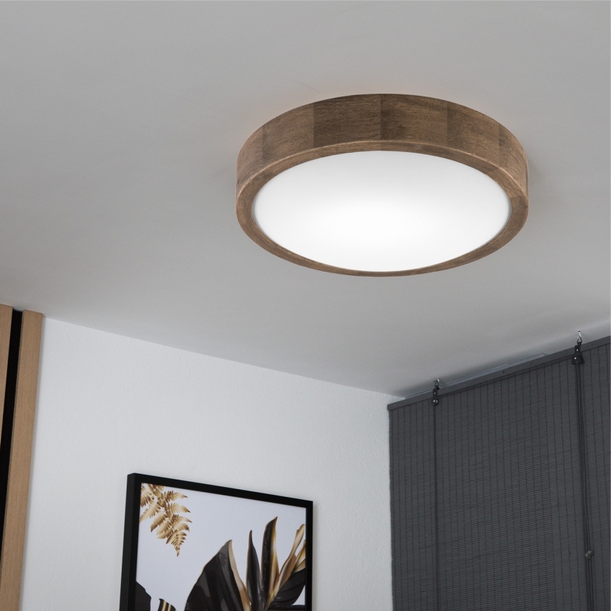 Brilagi - LED Plafonjera CARVALHO SLIM 1xE27/60W/230V hrast pr. 27 cm
