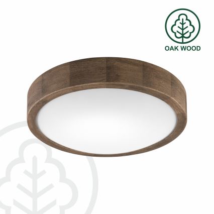 Brilagi - LED Plafonjera CARVALHO SLIM 1xE27/60W/230V hrast pr. 27 cm