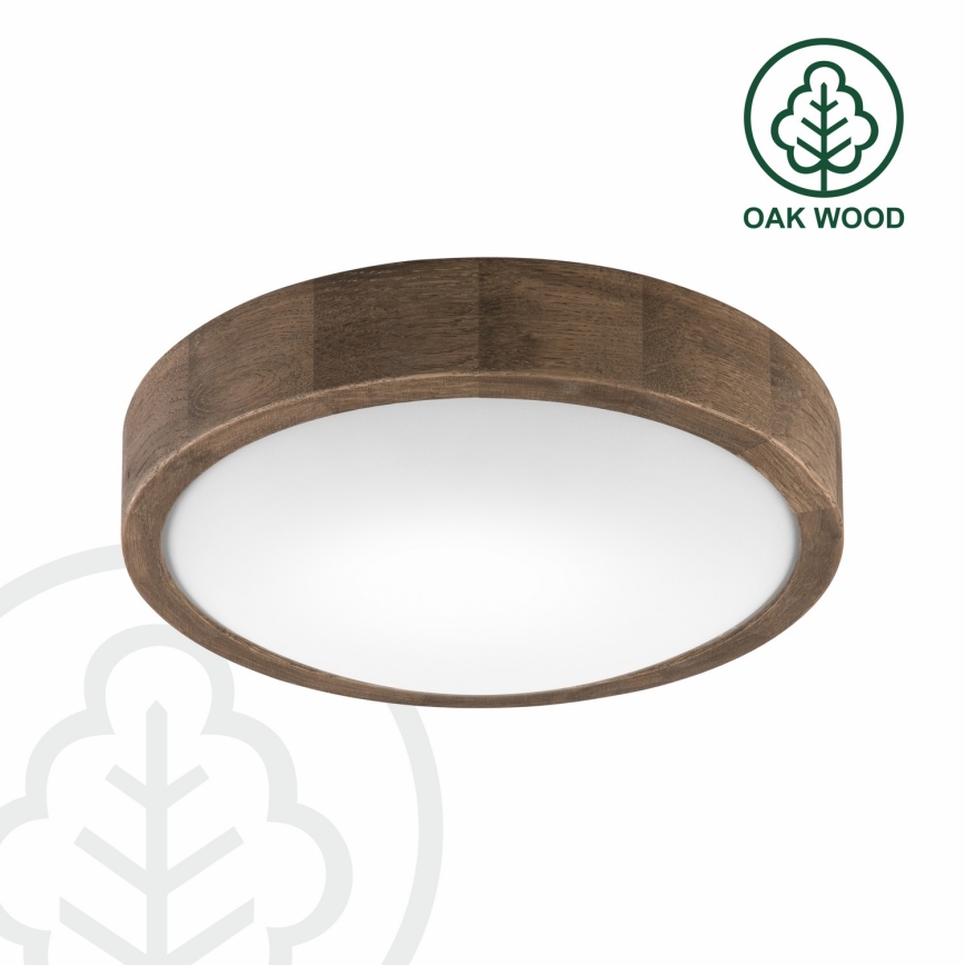 Brilagi - LED Plafonjera CARVALHO SLIM 1xE27/60W/230V hrast pr. 27 cm