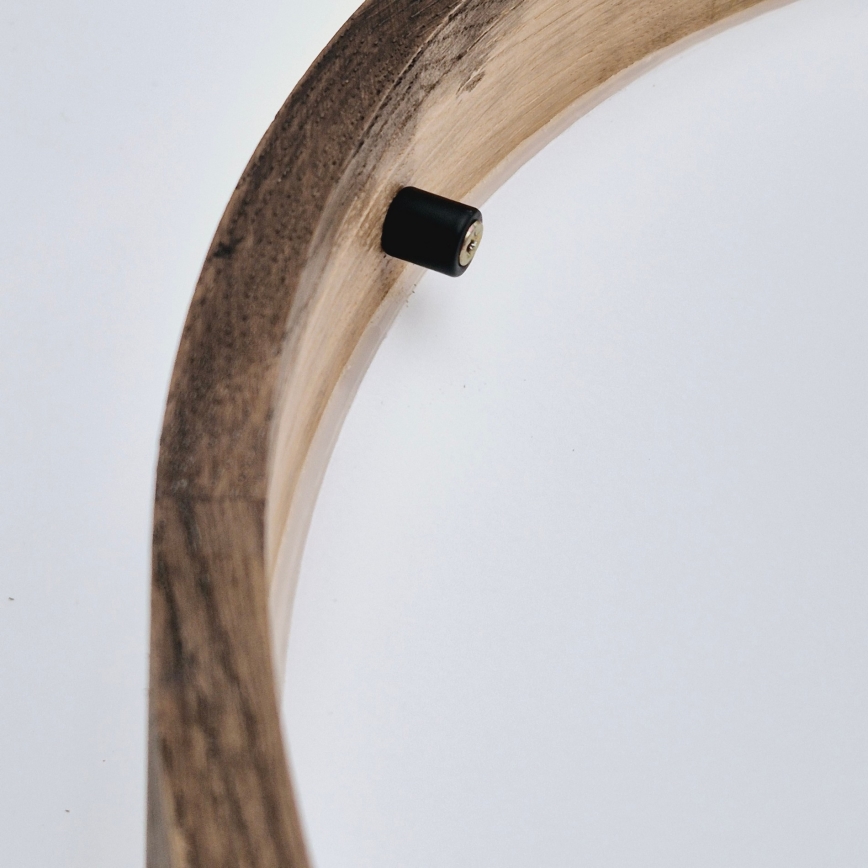 Brilagi - LED plafonjera CARVALHO SLIM 3xE27/60W/230V hrast/orah prečnik 47 cm