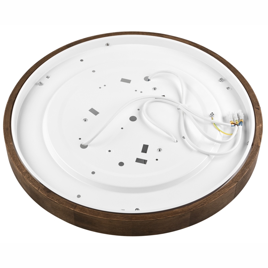 Brilagi - LED plafonjera CARVALHO SLIM 3xE27/60W/230V hrast/orah prečnik 47 cm