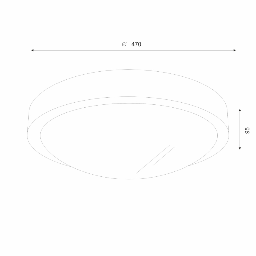Brilagi - LED plafonjera CARVALHO SLIM 3xE27/60W/230V hrast/orah prečnik 47 cm