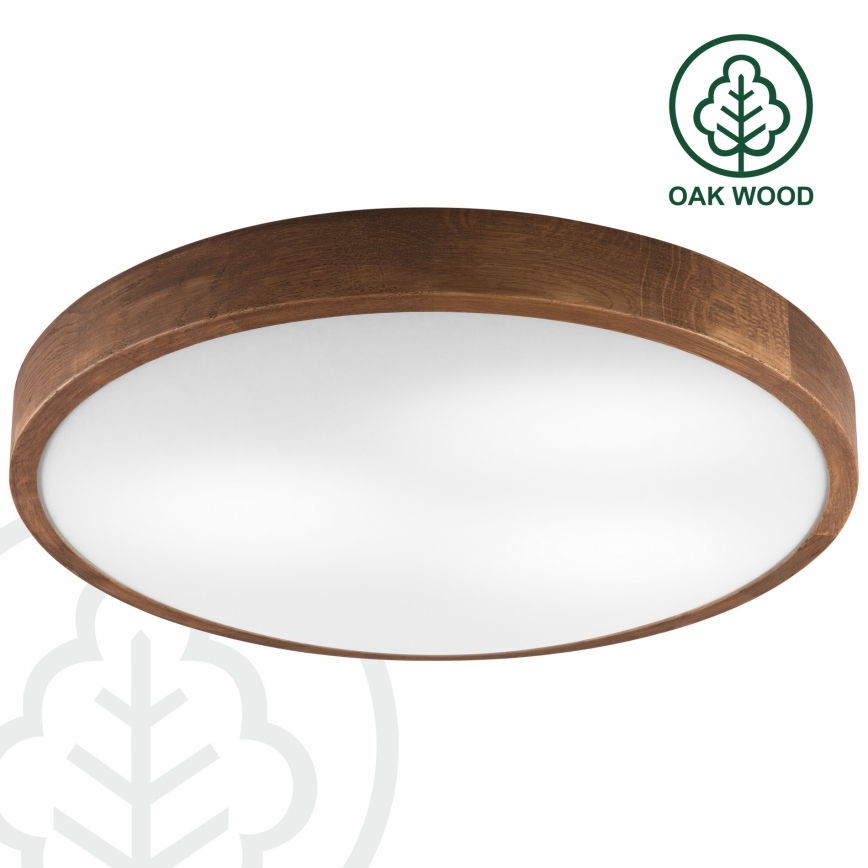 Brilagi - LED Plafonjera CARVALHO SLIM 3xE27/60W/230V hrast trešnja pr. 47 cm