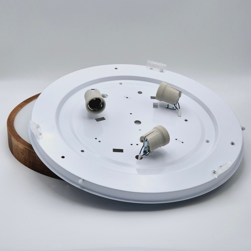 Brilagi - LED Plafonjera CARVALHO SLIM 3xE27/60W/230V hrast trešnja pr. 47 cm