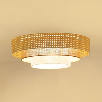 Brilagi - LED Plafonjera CEDAR LUNETA LED/26W/230V bež/braon/kremasta