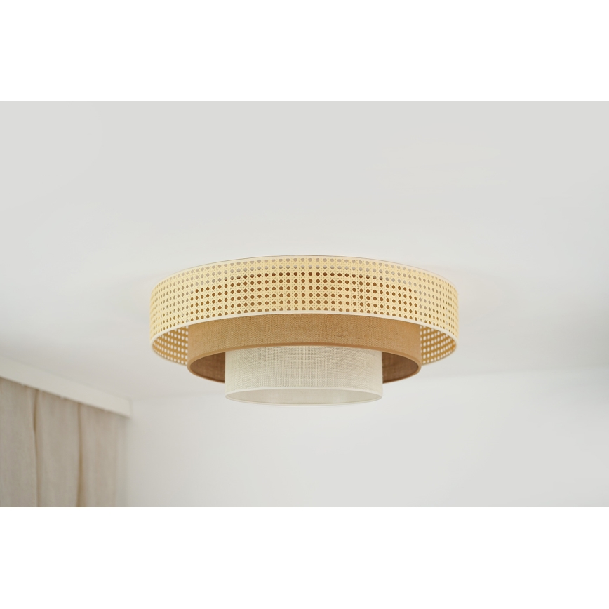 Brilagi - LED Plafonjera CEDAR LUNETA LED/26W/230V bež/braon/kremasta