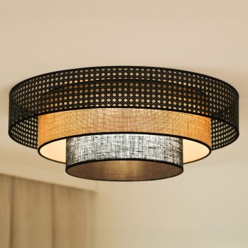 Brilagi - LED Plafonjera DAKOTA LUNETA LED/12W/230V pr. 60 cm 3000K/4000K/6400K crno/bež