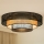 Brilagi - LED Plafonjera DAKOTA LUNETA LED/12W/230V pr. 60 cm 3000K/4000K/6400K crno/bež