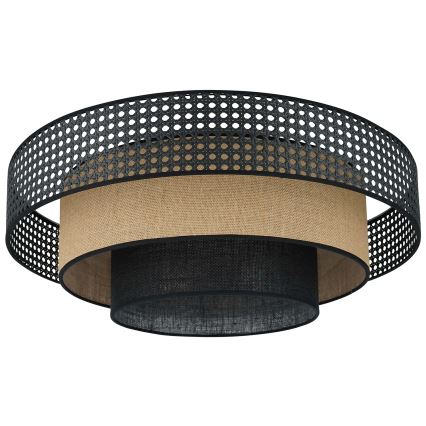Brilagi - LED Plafonjera DAKOTA LUNETA LED/12W/230V pr. 60 cm 3000K/4000K/6400K crno/bež