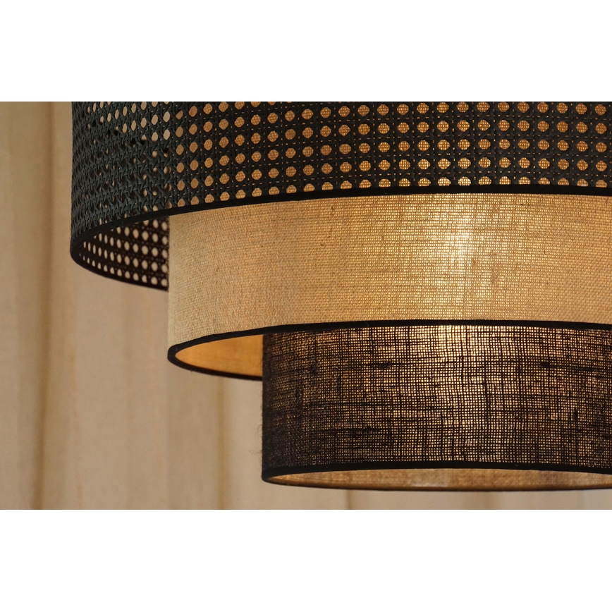 Brilagi - LED Plafonjera DAKOTA LUNETA LED/12W/230V pr. 60 cm 3000K/4000K/6400K crno/bež