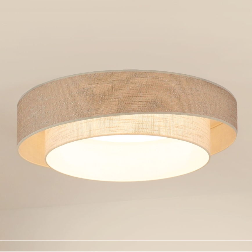 Brilagi - LED Plafonjera DOVER SHINE LED/26W/230V pr. 60 cm sivo/kremasta