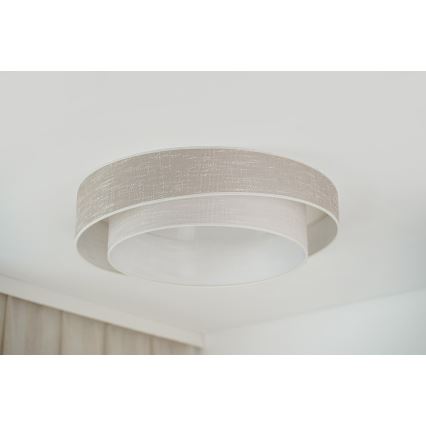 Brilagi - LED Plafonjera DOVER SHINE LED/26W/230V pr. 60 cm sivo/kremasta