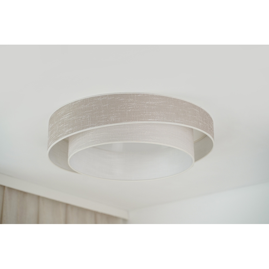 Brilagi - LED Plafonjera DOVER SHINE LED/26W/230V pr. 60 cm sivo/kremasta