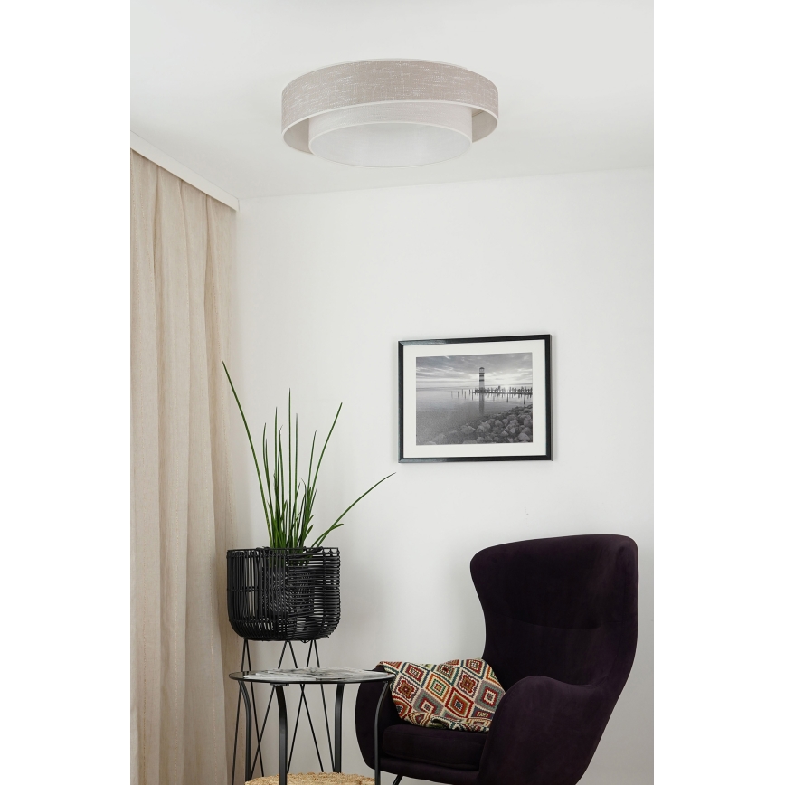 Brilagi - LED Plafonjera DOVER SHINE LED/26W/230V pr. 60 cm sivo/kremasta