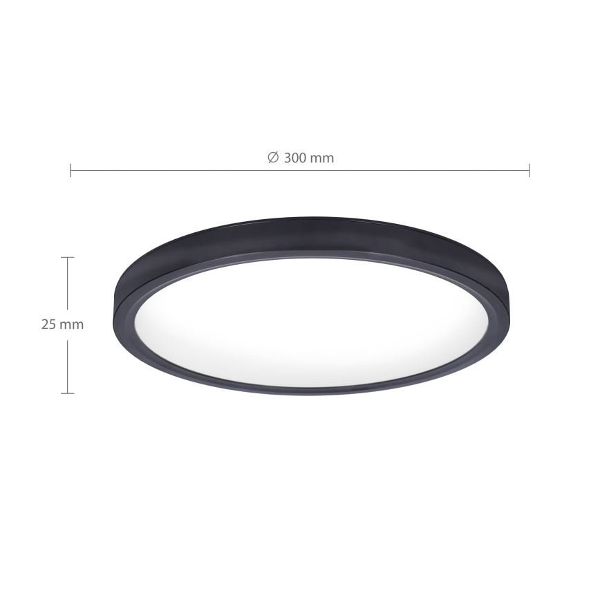 Brilagi - LED Plafonjera ESTELA LED/18W/230V crno