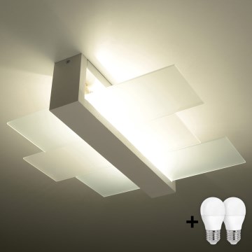 Brilagi -  LED Plafonjera HERA 2xE27/7,5W/230V bela