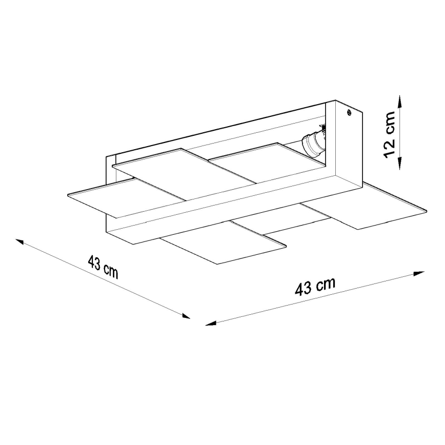 Brilagi -  LED Plafonjera HERA 2xE27/7,5W/230V drvo