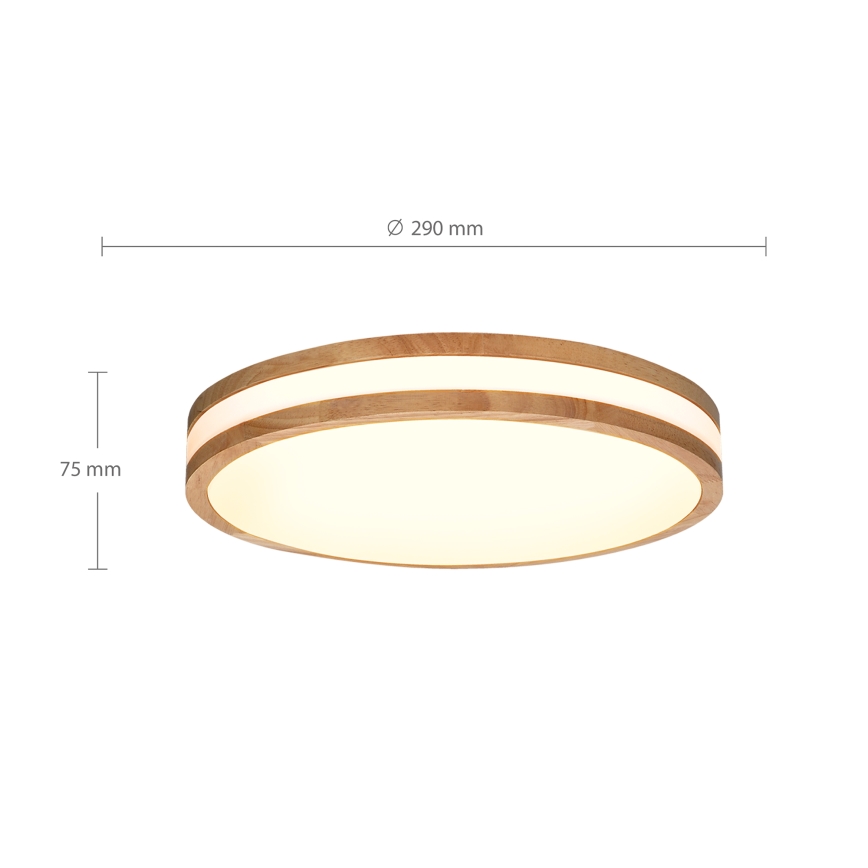 Brilagi - LED Plafonjera MOLINA LED/24W/230V hrast