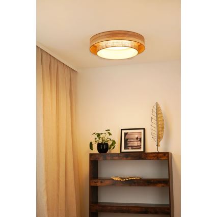 Brilagi - LED Plafonjera MONTANA BOHO LED/26W/230V pr. 60 cm braon