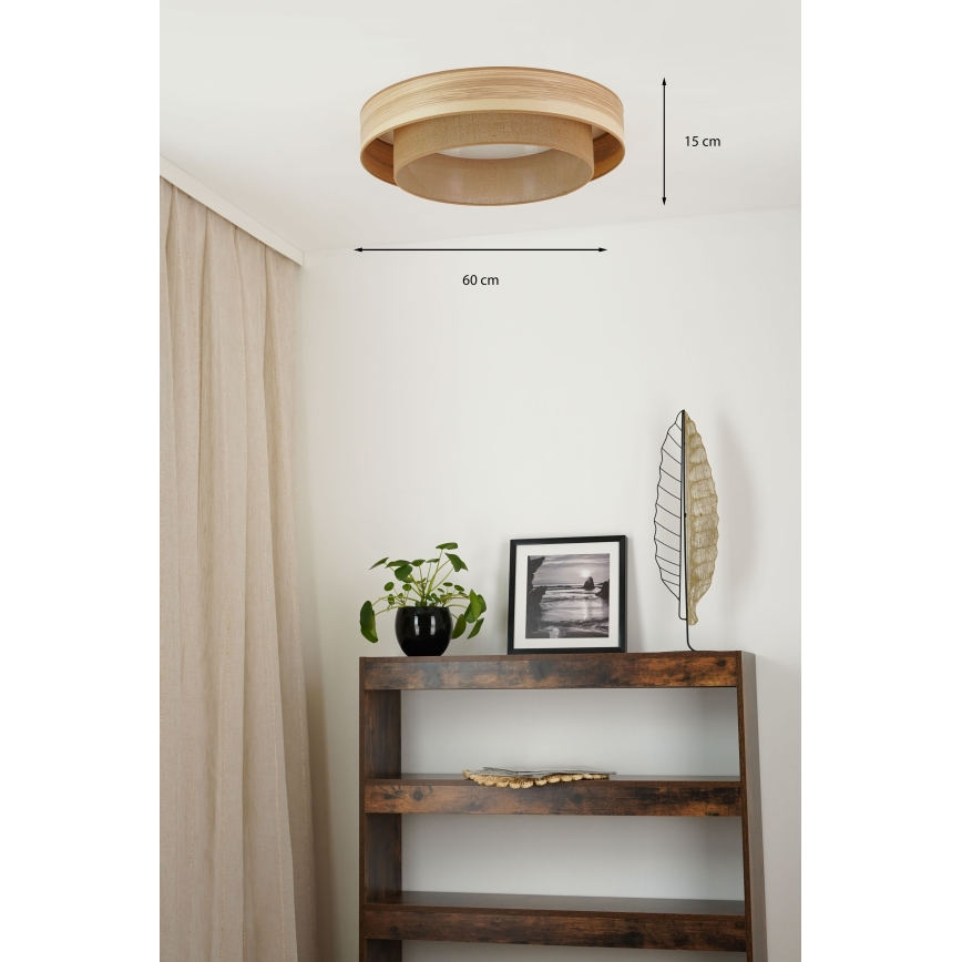 Brilagi - LED Plafonjera MONTANA BOHO LED/26W/230V pr. 60 cm braon