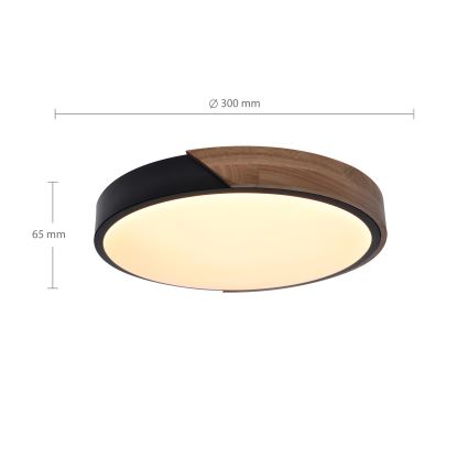 Brilagi - LED Plafonjera PILANA LED/24W/230V hrast