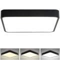 Brilagi - LED Plafonjera POOL LED/48W/230V 3000/4500/6000K 50x50 cm crni