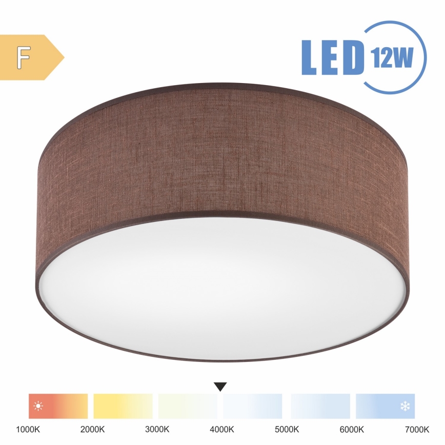 Brilagi - LED Plafonjera SIRIJA LED/12W/230V pr. 35 cm braon