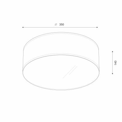 Brilagi - LED Plafonjera SIRIJA LED/12W/230V pr. 35 cm braon