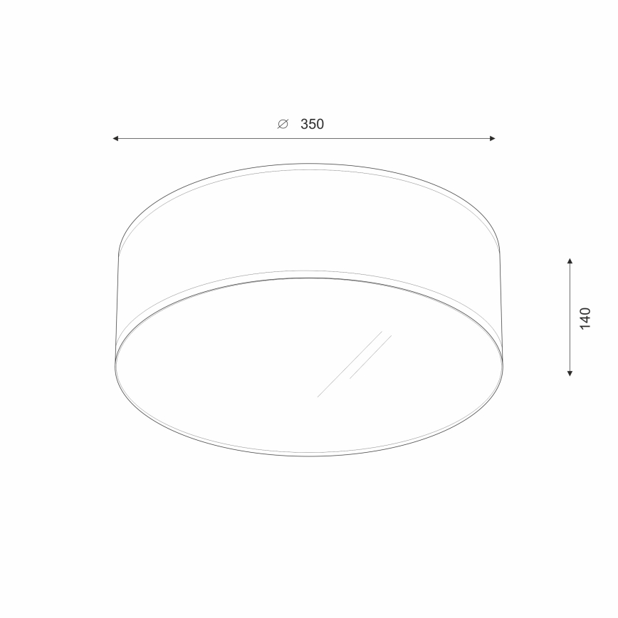 Brilagi - LED Plafonjera SIRIJA LED/12W/230V pr. 35 cm braon