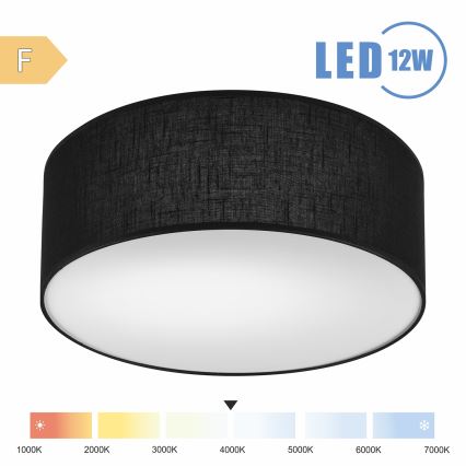 Brilagi - LED Plafonjera SIRIJA LED/12W/230V pr. 35 cm crno
