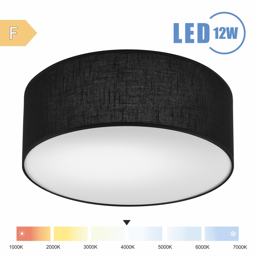 Brilagi - LED Plafonjera SIRIJA LED/12W/230V pr. 35 cm crno