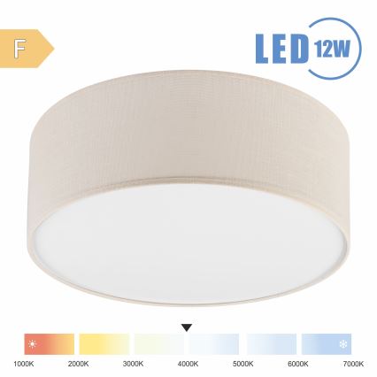 Brilagi - LED Plafonjera SIRIJA LED/12W/230V pr. 35 cm kremasta