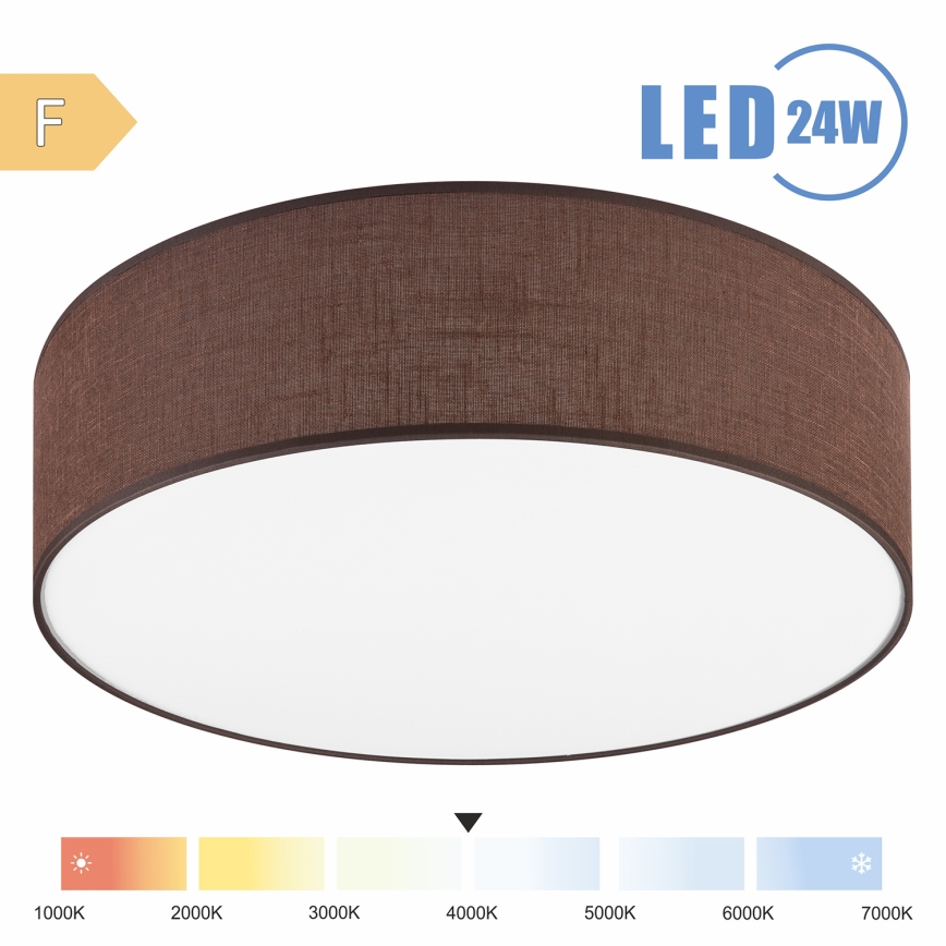 Brilagi - LED Plafonjera SIRIJA LED/24W/230V pr. 45 cm braon