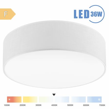Brilagi - LED Plafonjera SIRIJA LED/36W/230V pr. 45 cm bela