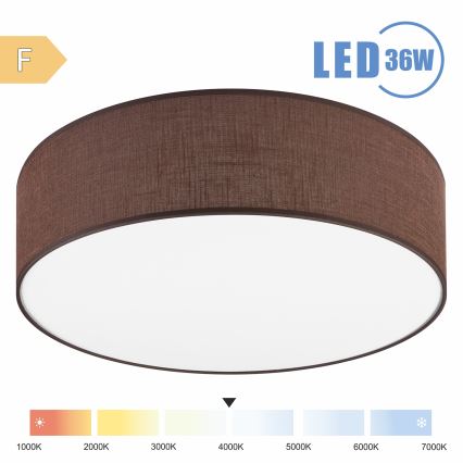 Brilagi - LED Plafonjera SIRIJA LED/36W/230V pr. 45 cm braon