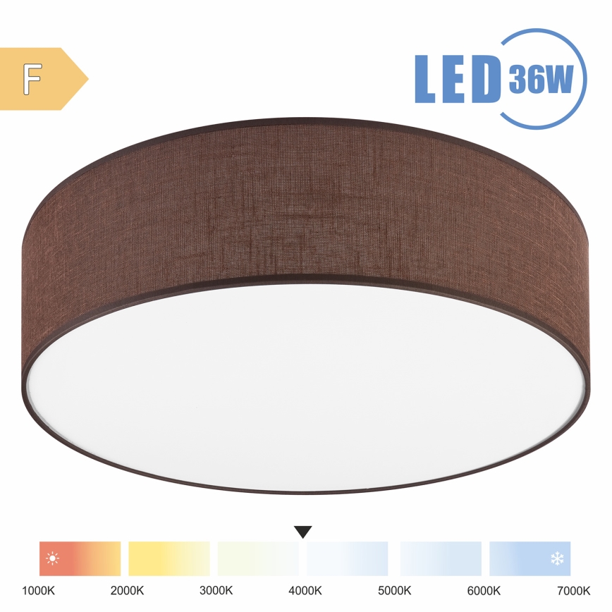 Brilagi - LED Plafonjera SIRIJA LED/36W/230V pr. 45 cm braon