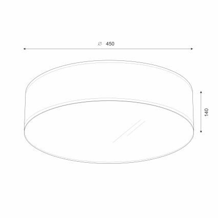 Brilagi - LED Plafonjera SIRIJA LED/36W/230V pr. 45 cm crno