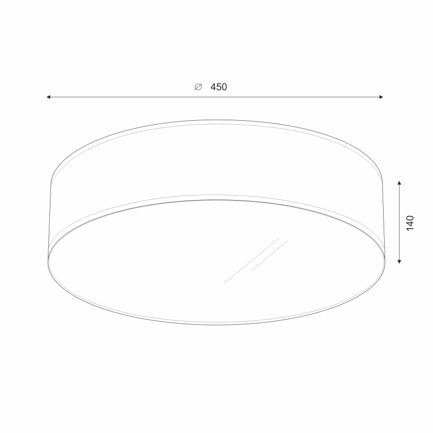 Brilagi - LED Plafonjera SIRIJA LED/36W/230V pr. 45 cm crno