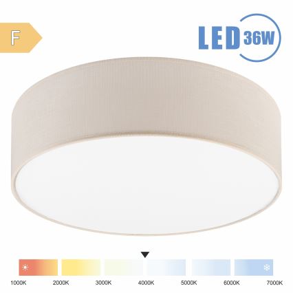 Brilagi - LED Plafonjera SIRIJA LED/36W/230V pr. 45 cm kremasta