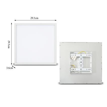 Brilagi - LED Plafonjera SLIMFRAME LED/25W/230V 30x30 cm bela