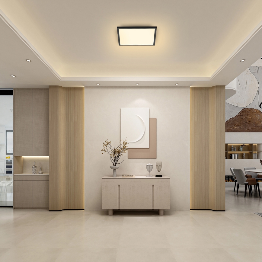 Brilagi - LED Plafonjera SLIMFRAME LED/25W/230V 30x30 cm crno