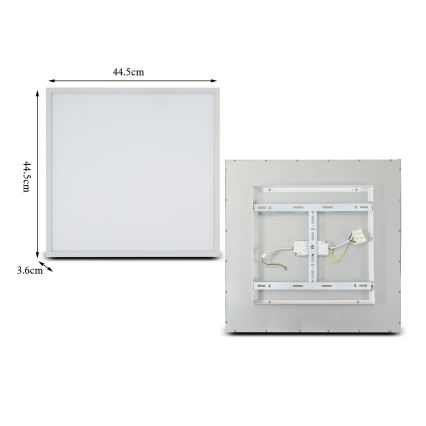 Brilagi - LED Plafonjera SLIMFRAME LED/36W/230V 45x45 cm bela