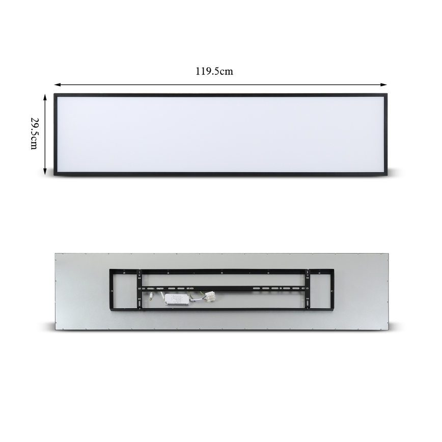 Brilagi - LED Plafonjera SLIMFRAME LED/58W/230V 120x30 cm crno