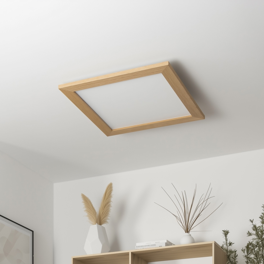 Brilagi - LED Plafonjera SLIMFRAME WOOD LED/36W/230V 49,5x49,5 cm braon